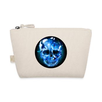 mysterious glass skull in glass look - Organic Pouch - nature - Front