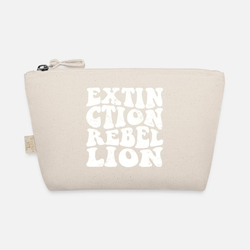Extinction Rebellion Retro white Organic Pouch