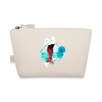 Golf Golfing Golfer Sport Hobby Club Bunt - Organic Pouch - nature - Front