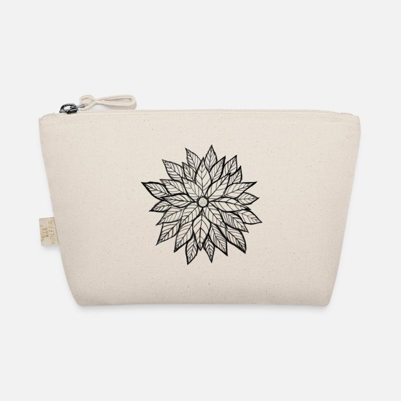 multi-layer flower sketch | original by. MMJ49 - Organic Pouch - nature