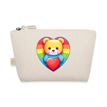 Love is a Bear Necessity - Organic Pouch - nature - Front