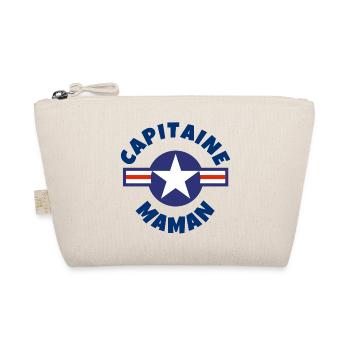 capitaine maman, super maman, meilleure maman - Trousse biologique - nature - Devant