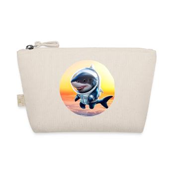 Haifisch Astronaut im Sonnenuntergang - Bio-Täschchen - Natur - Vorne