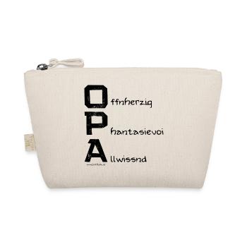 Opa - Geschenkidee in Österreichischem Dialekt - Bio-Täschchen - Natur - Vorne
