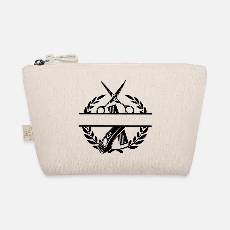 Bannière de nom de barbier couronne de laurier Trousse biologique