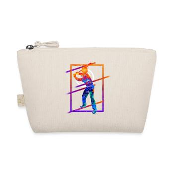 Baseball Baseball Player Player Vintage Colorful - Organic Pouch - nature - Front