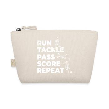 Rugby players schedule - Organic Pouch - nature - Front
