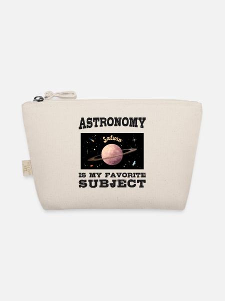 Astronomy is my favorite subject, Planet Saturn - Organic Pouch - nature - Front