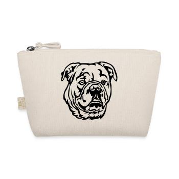 Tête de bouledogue continental - Trousse biologique - nature - Devant