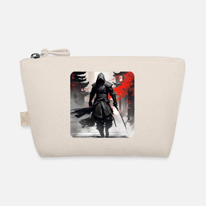 Stolzer Samurai Krieger Japan Asia Kendo Ninja Bio-Täschchen