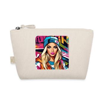 Cool Graffiti Hip Hop Girl - Trousse biologique - nature - Devant