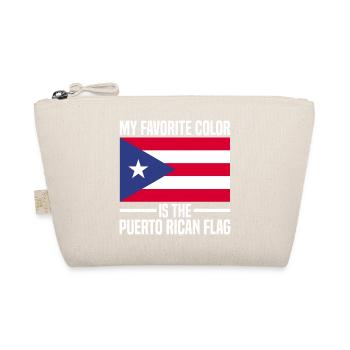 Puerto Rico Flagge | Puerto Ricaner Geschenkideen - Bio-Täschchen - Natur - Vorne