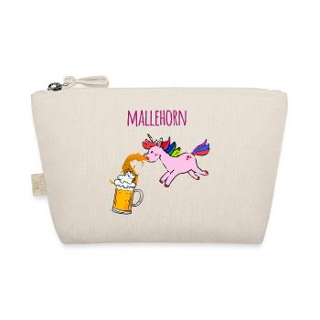 Kotzendes einhorn,einhorn, Bier, Mallehorn - Bio-Täschchen - Natur - Vorne