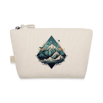 Mountain landscape with starry sky - Organic Pouch - nature - Front