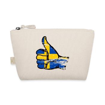 Schweden Flagge OK Symbol used - Bio-Täschchen - Natur - Vorne