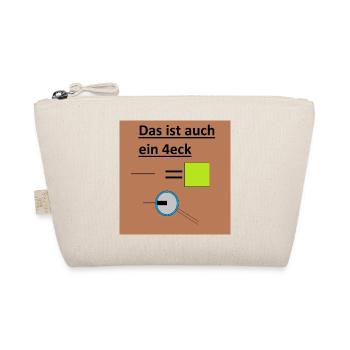 Geometrisches Rätsel Quadrat - Bio-Täschchen - Natur - Vorne