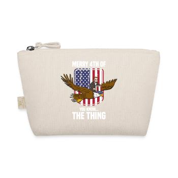 USA Flagge | Patriot Patriotismus Amerika Geschenk - Bio-Täschchen - Natur - Vorne