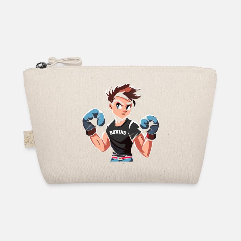 Conception de boxe adolescente avec des gants de boxe Trousse biologique