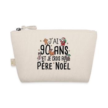 90 Ans Anniversaire Cadeau Père Noël Humour - Trousse biologique - nature - Devant