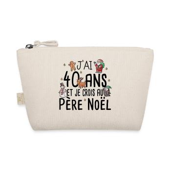 40 Ans Anniversaire Cadeau Père Noël Humour - Trousse biologique - nature - Devant