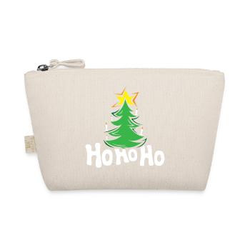 Hohoho Christmas Tree Fir Tree Symbol Stars - Organic Pouch - nature - Front