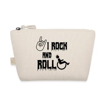 Ich schaukele und rolle in meinem Rollstuhl herum. Walze, Musik * - Bio-Täschchen - Natur - Vorne