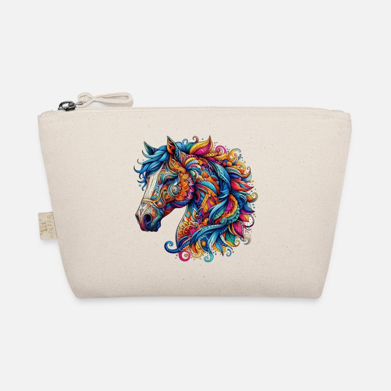 Cheval décoré de Mandalas Trousse biologique