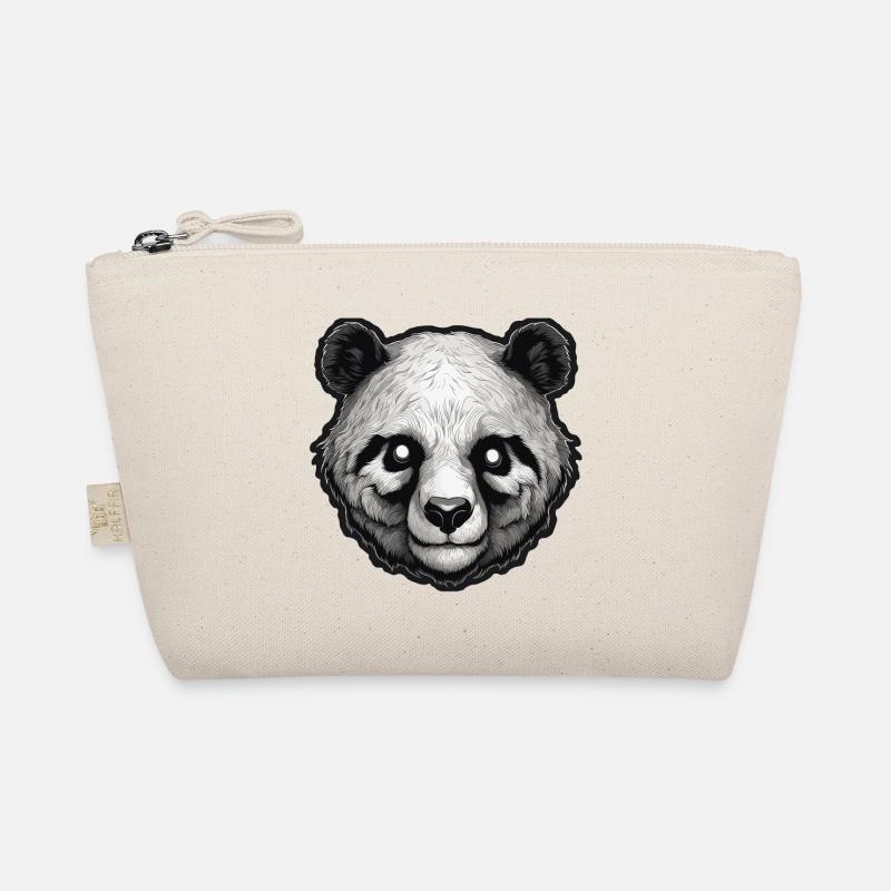 Panda / Tier / Zoo / Bambus / Wild / Kindlich Bio-Täschchen