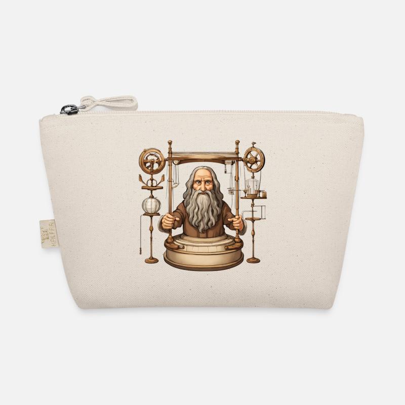 Leonardo da Vinci inventor, invention, genius Organic Pouch