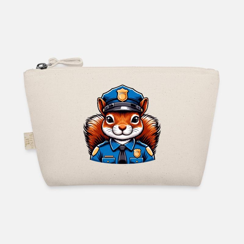 Officer Squirrel Organic Pouch