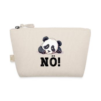 Nö Einfach Nö No Nein Panda Bär Süß Lustig Spruch - Bio-Täschchen - Natur - Vorne