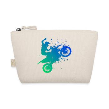 Men's Dirt Bike Dirt Biker Supermoto Dirt Bike - Organic Pouch - nature - Front