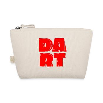Darts Dartscheibe Dartpfeil Dartkönig 180 Bullseye - Bio-Täschchen - Natur - Vorne