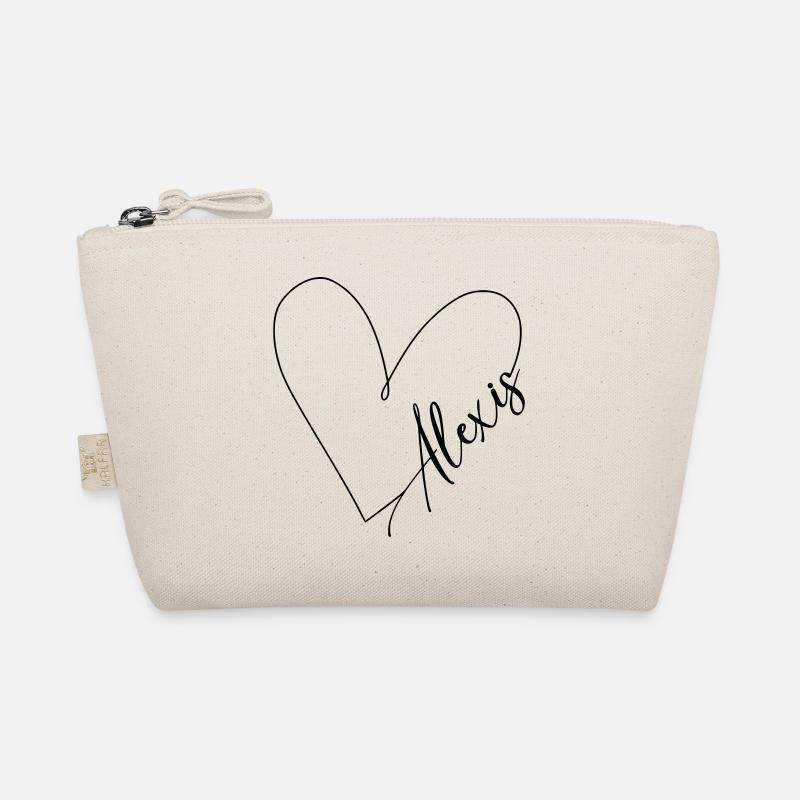 Alexis Name Herzlinie Bio-Täschchen