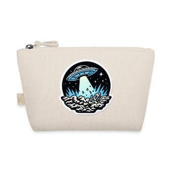 UFO-Lichtstrahl Patch - Bio-Täschchen - Natur - Vorne
