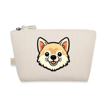 Kuscheliger Corgi Patch - Bio-Täschchen - Natur - Vorne
