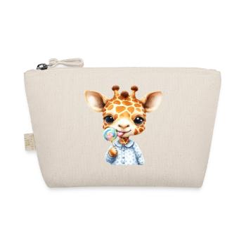 Enfant girafe avec sucette - Trousse biologique - nature - Devant