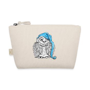 Owl with sleepyhead - Organic Pouch - nature - Front