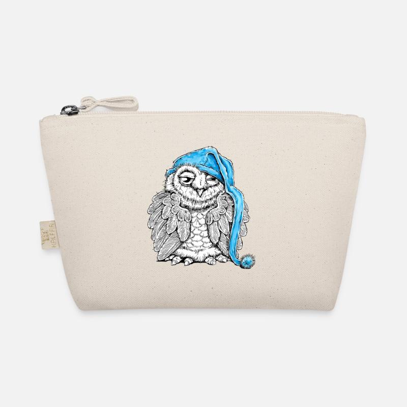 Owl with sleepyhead Organic Pouch