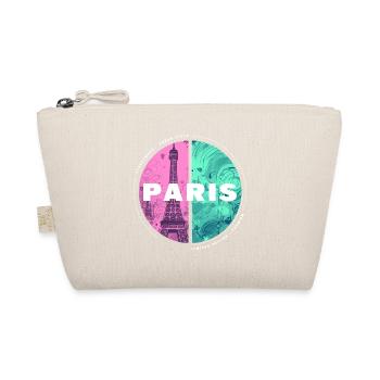 Paris Skyline Eiffel Tower France City Circle - Organic Pouch - nature - Front