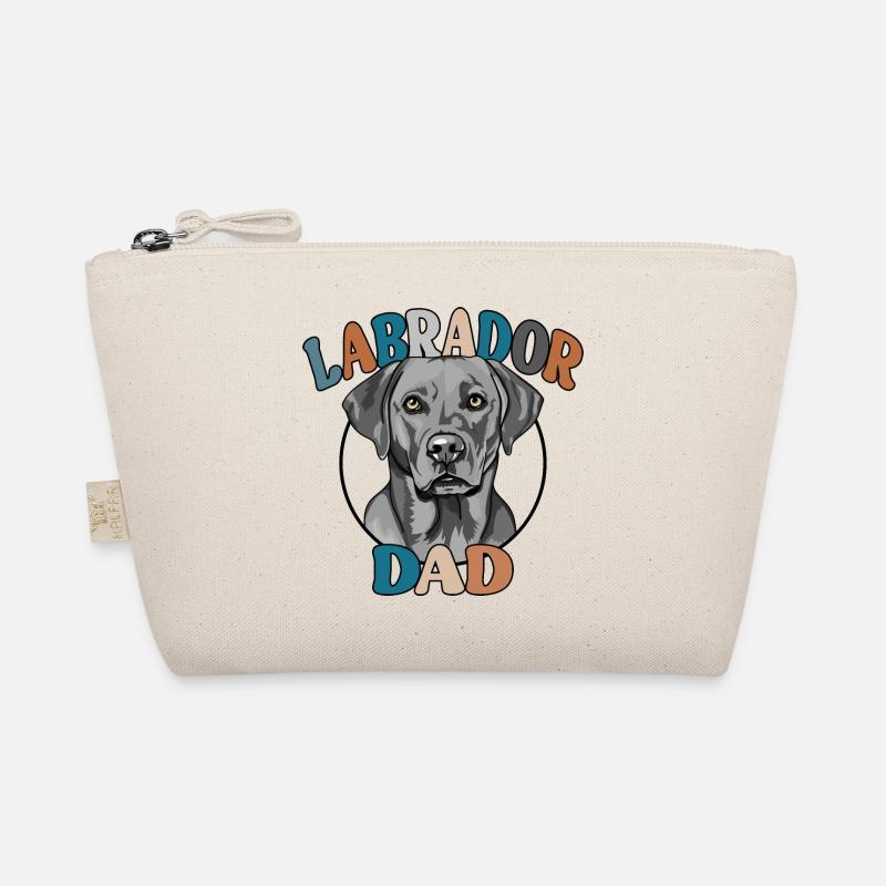Silber Labrador Dad Hunde Hund Labbi Wilsigns - Bio-Täschchen - Natur