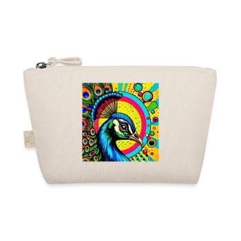 Paon Pop Art - Trousse biologique - nature - Devant