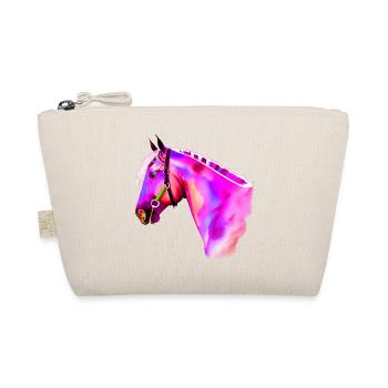 Neon Horse Head Watercolor - Organic Pouch - nature - Front