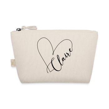 Claire Nom Ligne de Coeur - Trousse biologique - nature - Devant
