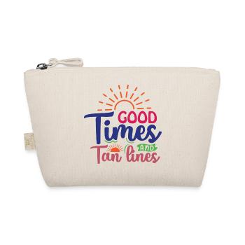 Good Times and Tan Lines - Organic Pouch - nature - Front