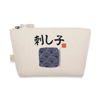Sashiko - Japanische Stickerei - Sticken - Japan - Bio-Täschchen - Natur - Vorne