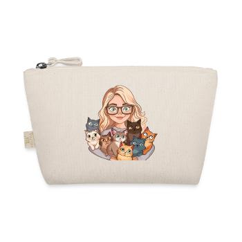 Chat Dame Chats Femme Fille J’aime Les Chats Drôle - Trousse biologique - nature - Devant