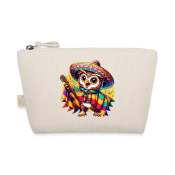 Cinco de Mayo Owl Guitarist - Organic Pouch - nature - Front