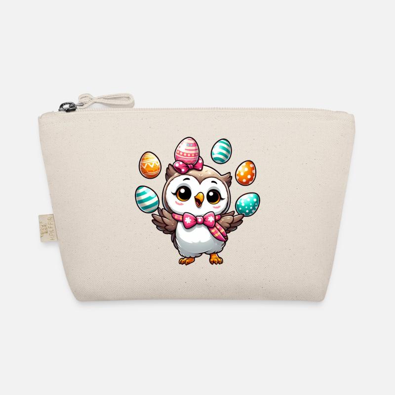 Ostern Ei Eule Jonglieren Bio-Täschchen