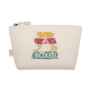 gants de boxe rétro boxeurs icône de boxe vintage - Trousse biologique - nature - Devant